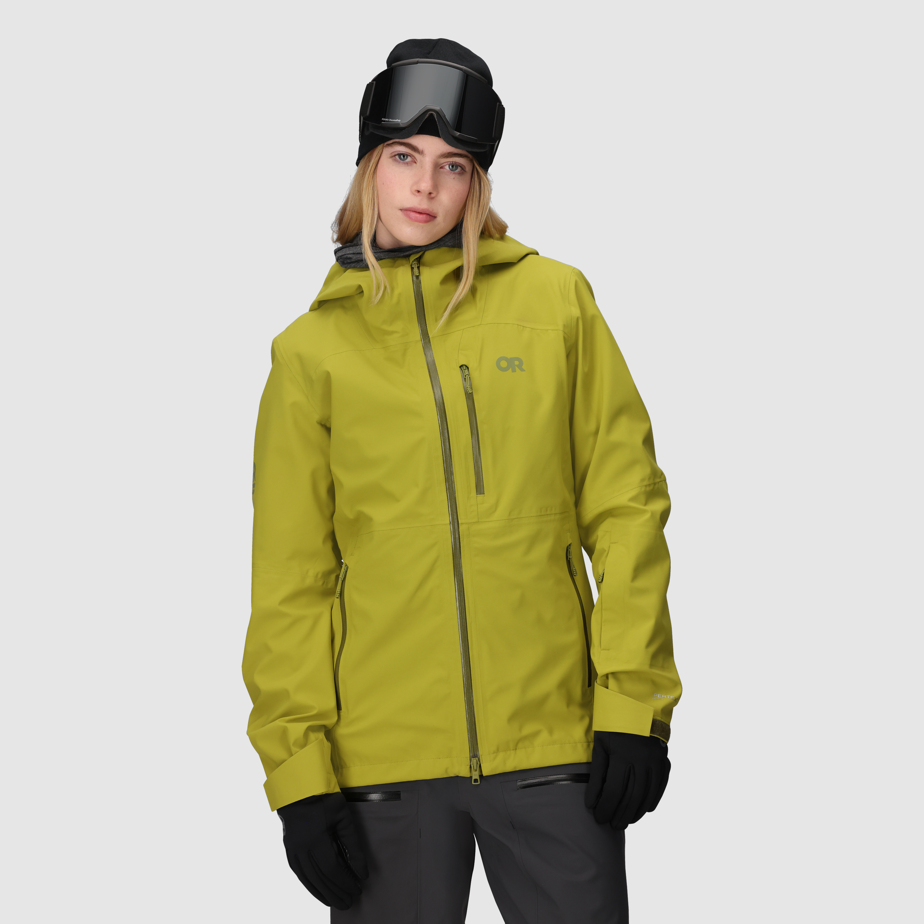 Cadence Kenton 3L Rain Jacket オリーブ M K-Way Le Vrai Leon Green Fluo Packable Quarter Zip Windbreaker