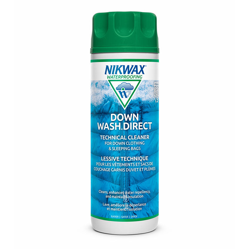 NIKWAX Down Wash Direct 300ml - Warm and Comfortable Sleeping Bags for  Camping in Any Season - NIKWAX NEW CORE DIRECT