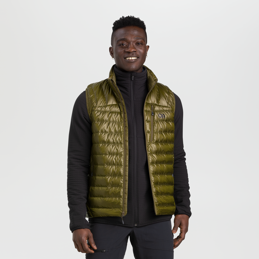 Mens down vest sale discount