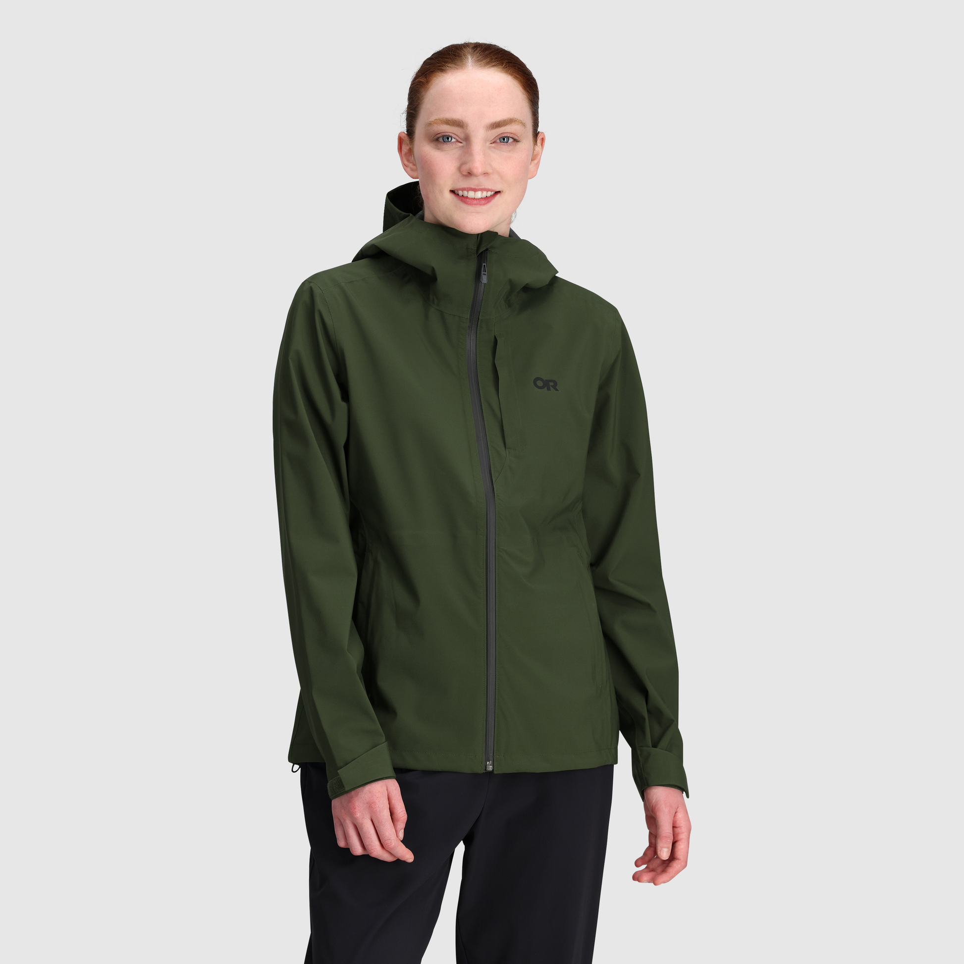 Waterproof breathable rain jacket women's hot sale