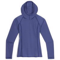 Women's Echo Hoodie By Outdoor Research - Pebble Color, Recycled Polyester, UPF Sun Protection