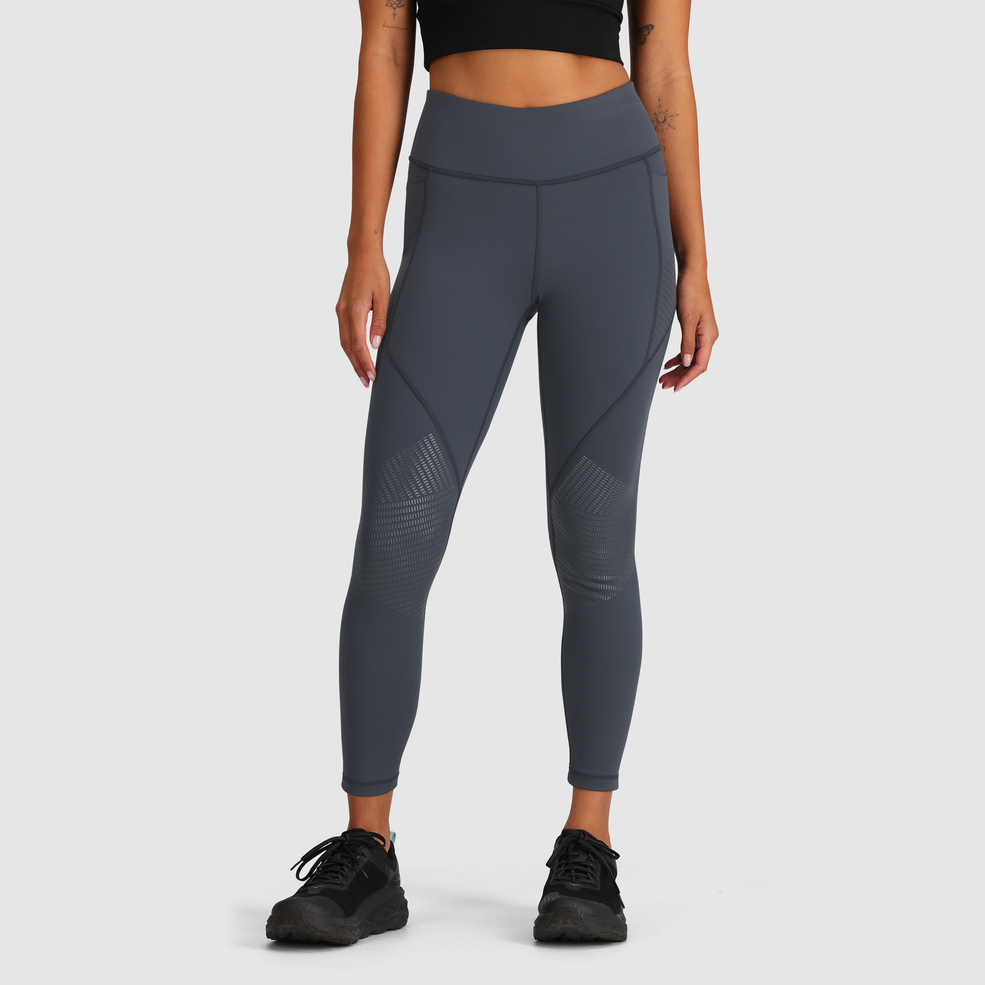 Nike Pro Plus Leggings Womens Large Black Pull On Stretch High