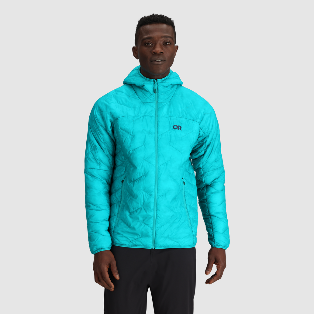 Blue hooded jacket 2024 men's