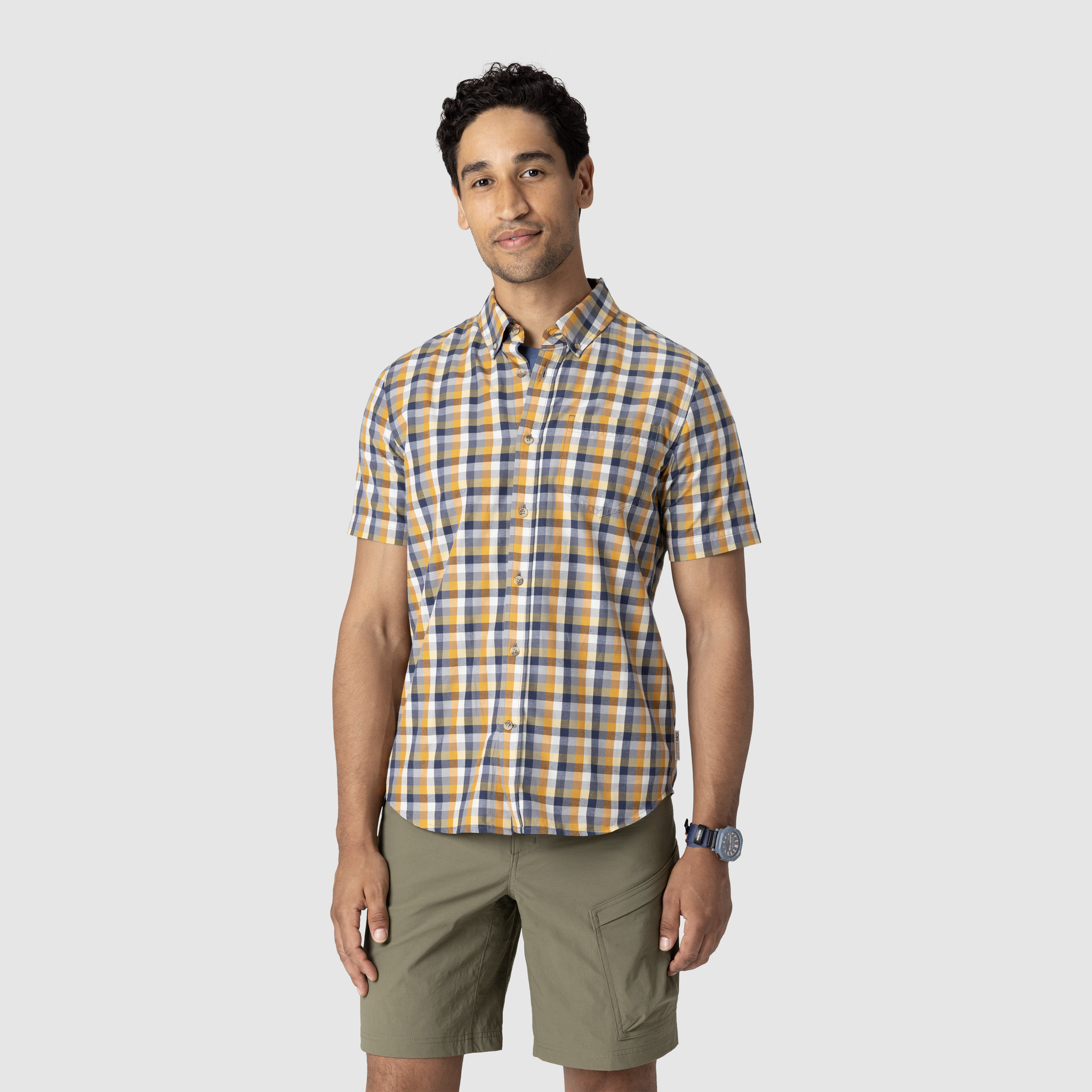 outdoor dress shirts Texas Standard Tactical Outdoor Short Sleeve Shirt / S / DENIM