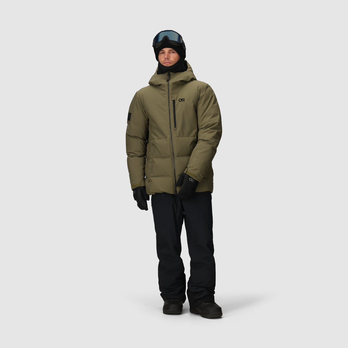 Men's Winter Coat, Water-Resistant Ski & Snow Jacket with Hood, Black Camouflage / S Men's Winter Coat, Water-Resistant Ski & Snow Jacket with Hood, Black Camouflage / S