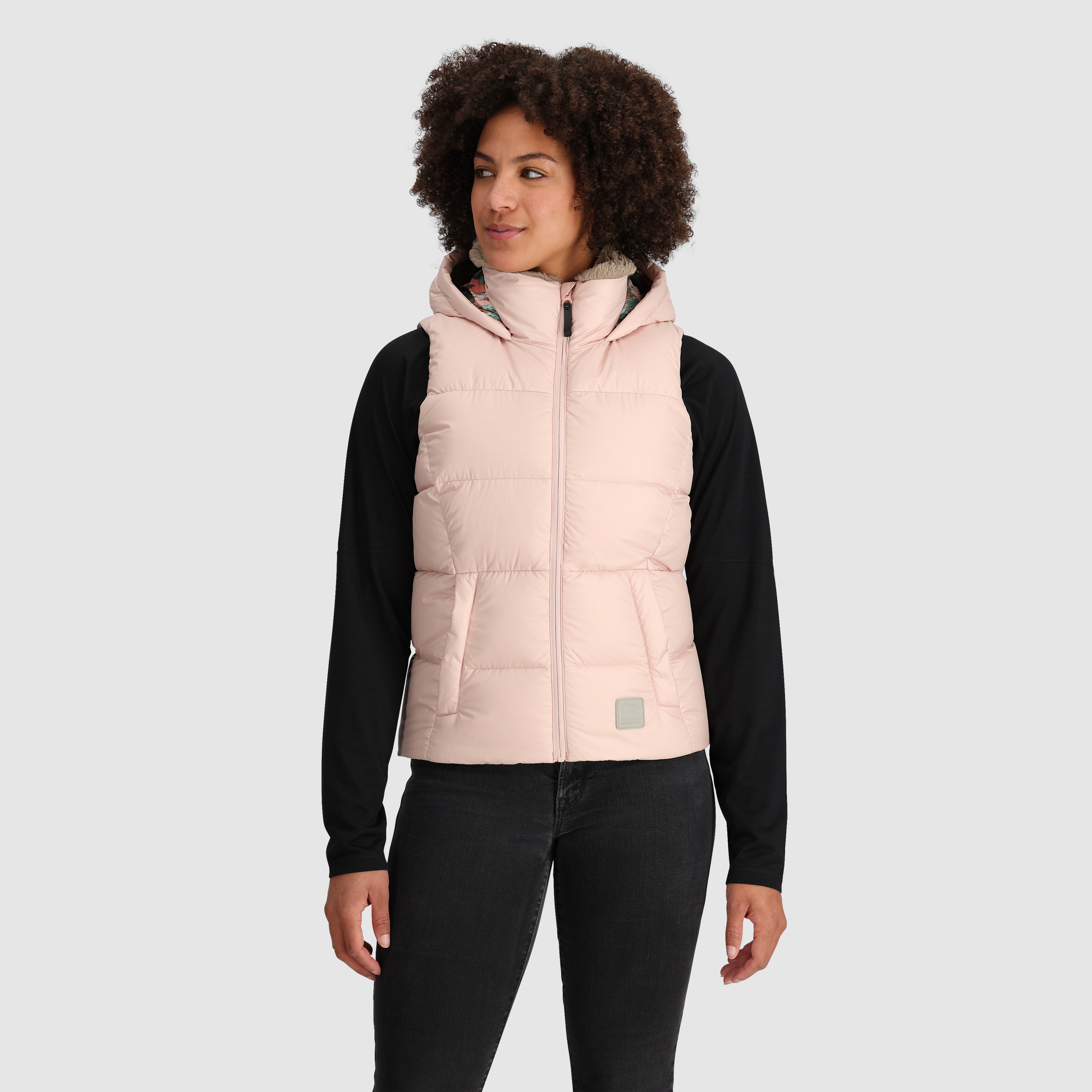 Down vests cheap with hoods