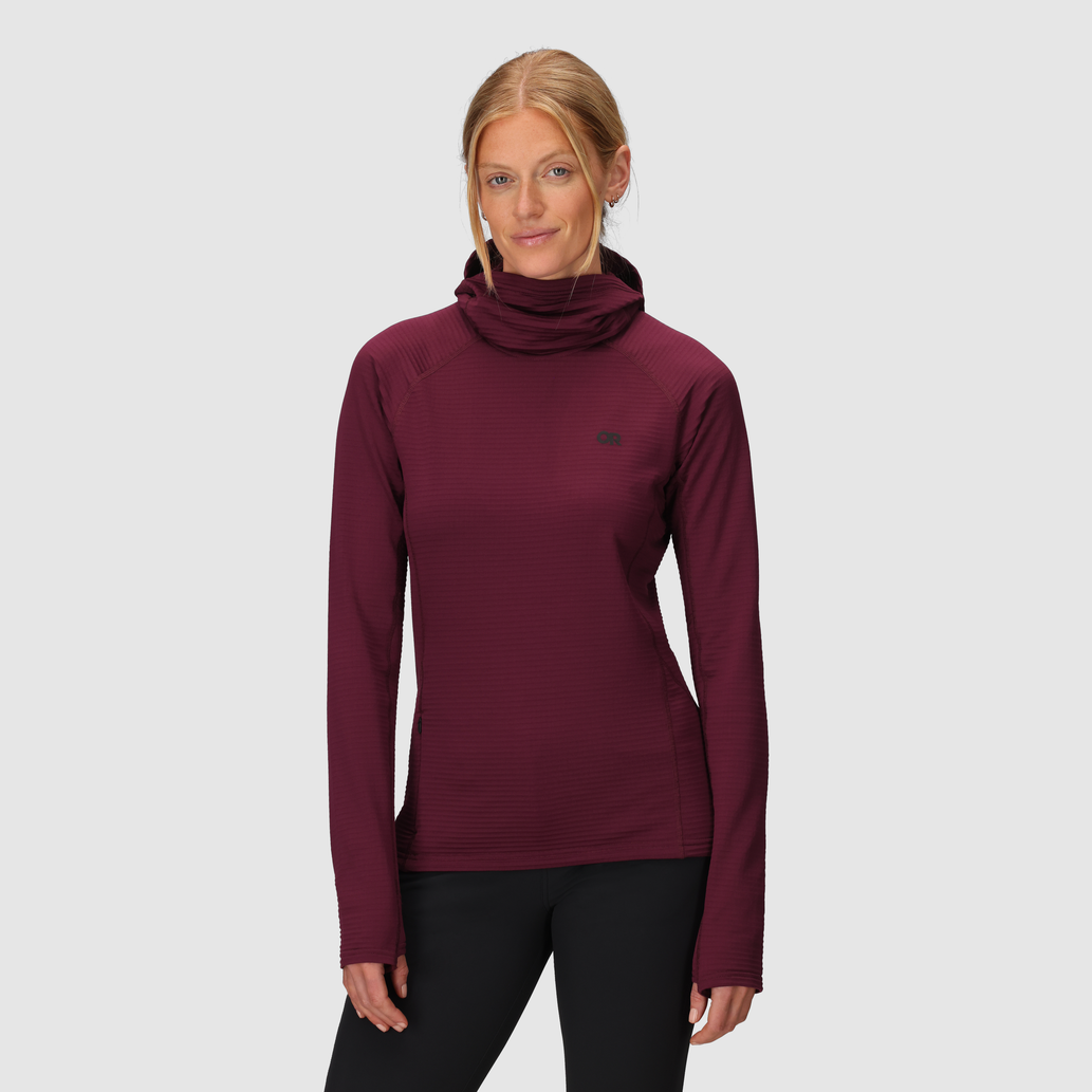 Women's Vigor Grid Fleece Pullover Hoodie