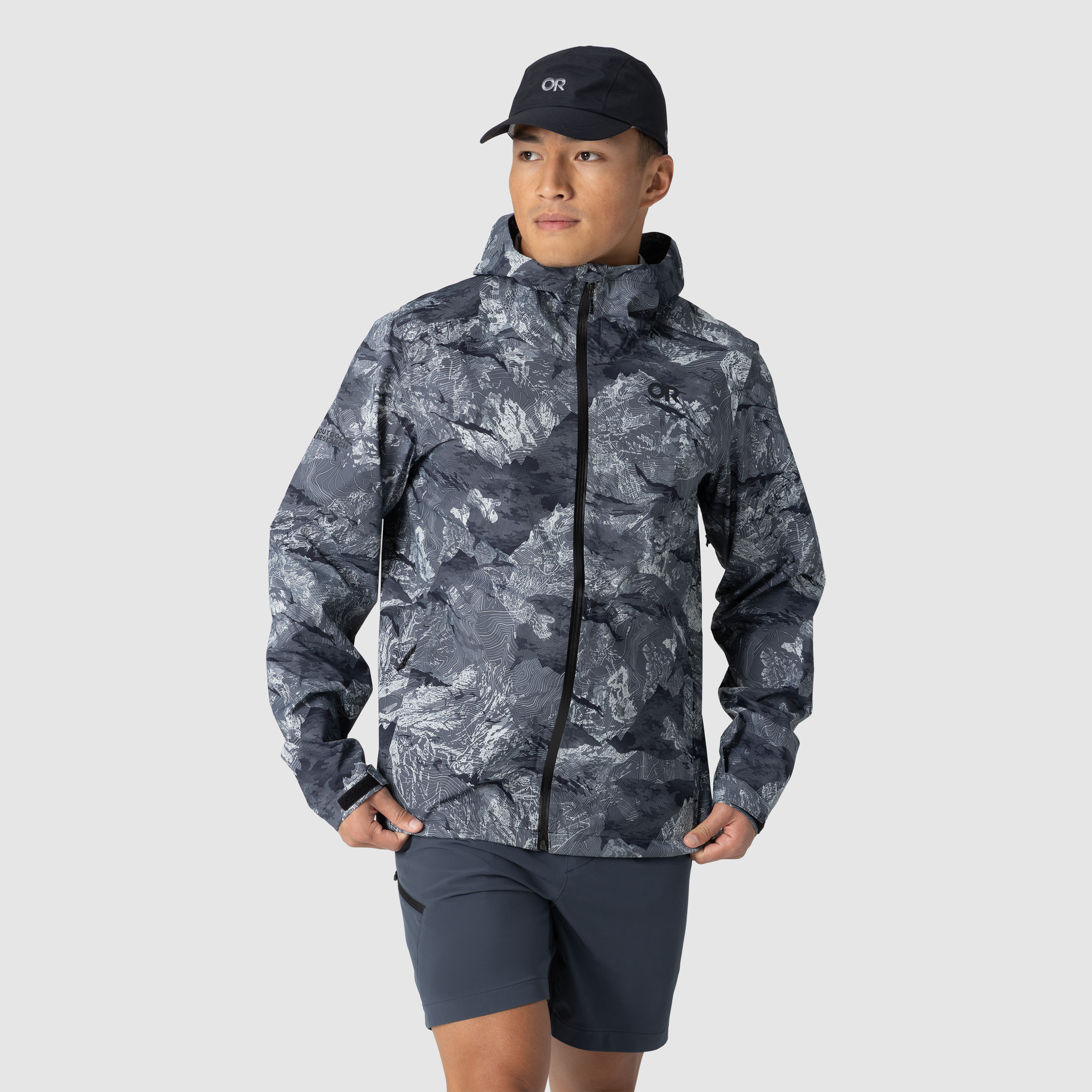 outdoor gear lab rain jacket Outdoor Research Men's Stratoburst Stretch Rain Jacket Black / L