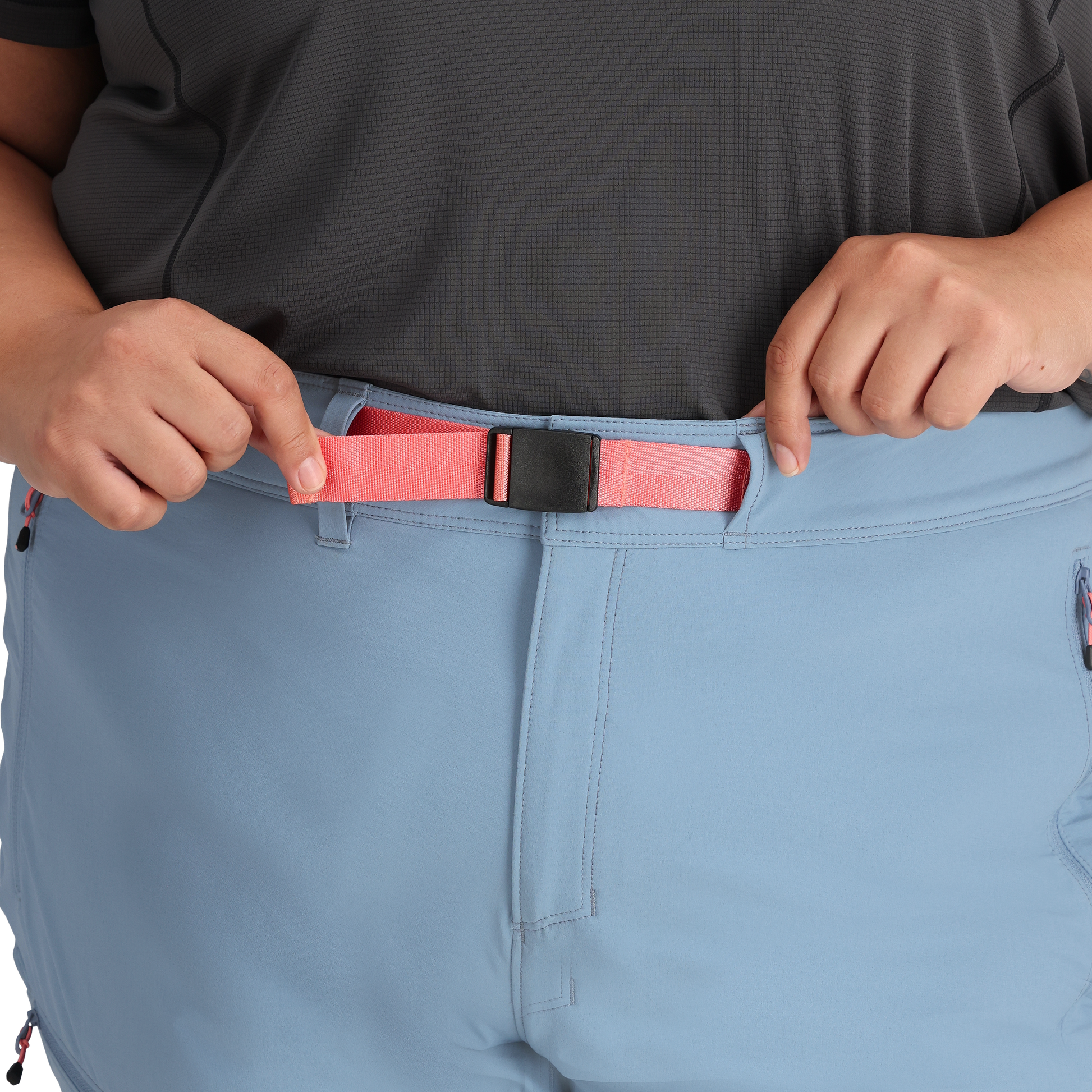 B1 :: Waistband Detail with Adjustable Belt /  Adjust belt as needed for your desired fit.