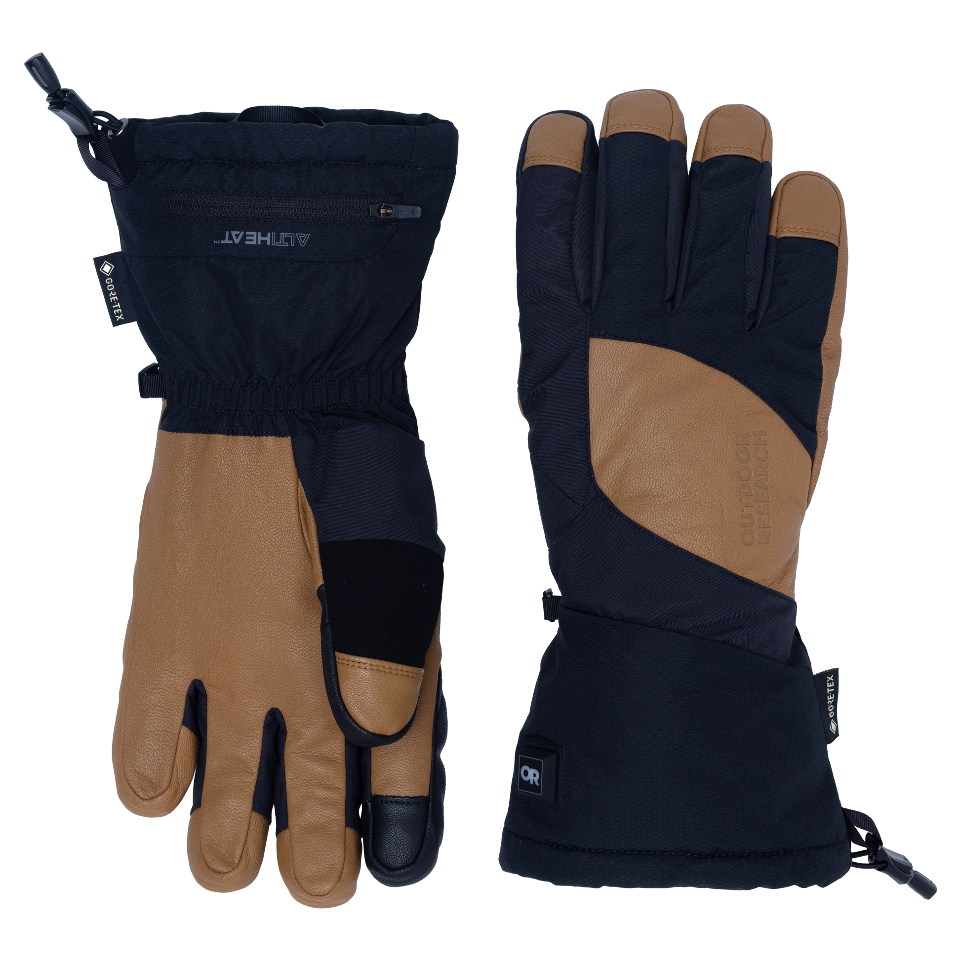 Outdoor Research Prevail Heated GORE TEX Gloves Black Dark Natural M