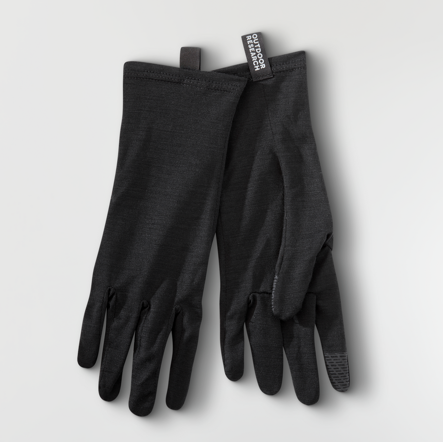 Sous-gants laine Mérino 150 tactile SENSOR LINERS gris-chiné Outdoor  Research - Montania Sport
