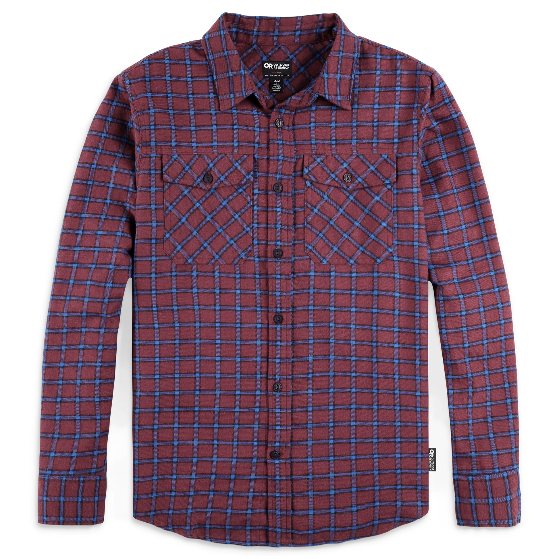 Outdoor Research Feedback Lightweight Flannel Shirt - Men's Kalamata Plaid XL